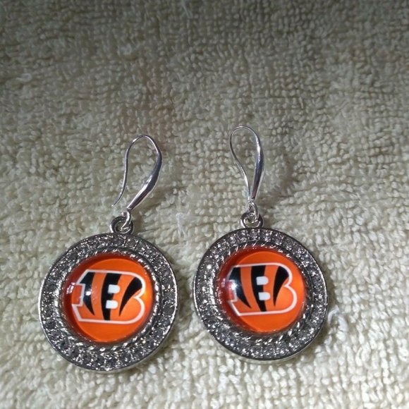 Unlisted Jewelry Cincinnati Bengals Nfl Fashion Rhinestone Earrings